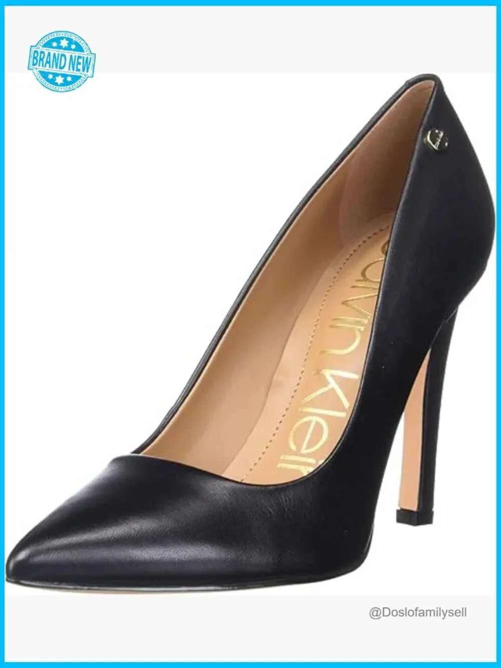 Classic Pointed Toe Pump Stiletto Heel Slip On Dress Shoe Cushioned Foam Insole